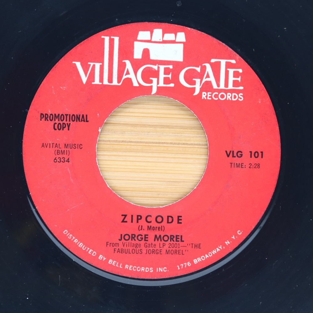 JORGE MOREL - ZIPCODE‎ / BLUE SAMBA - SOUL 45 VILLAGE GATE RECORDS